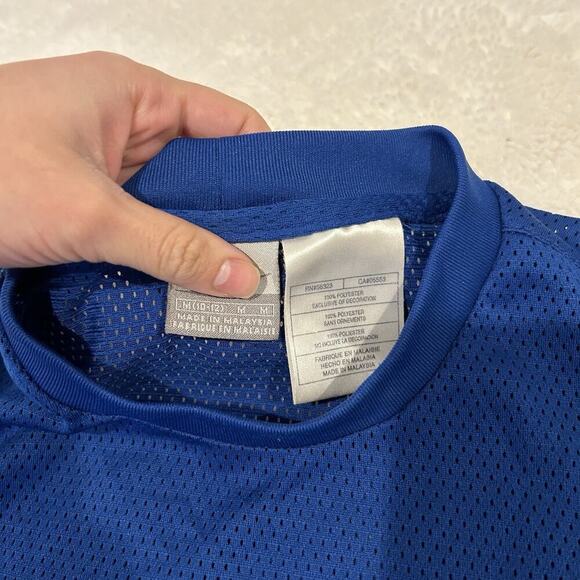 Vintage Nike Y2K Youth Blue Basketball Jersey Size M 10-12‎ 2000s - Picture 3 of 6